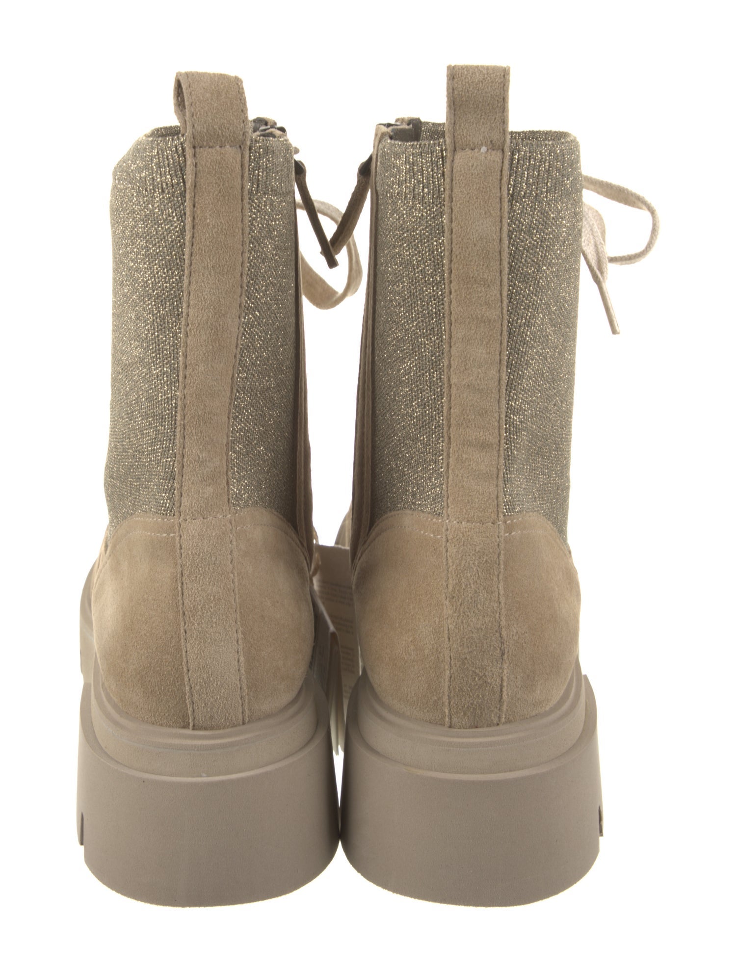 Brunello Cucinelli Suede Combat Boots